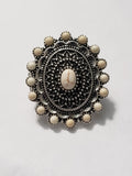 Paparazzi Thick Flex Back Ring - White