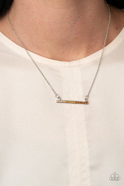 Sparkly Spectrum - Brown Paparazzi Necklace (#2505)