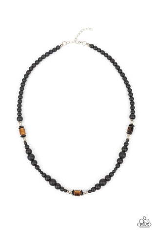 Stone Synchroncy Brown Paparazzi Men's Necklace Convention 2021