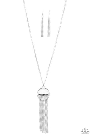 Terra Tassel - Black Paparazzi Necklace (PZ-869)
