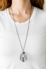 Stop, TEARDROP, and Roll - Black Paparazzi Necklace