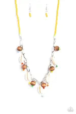 BEACH for the Sun - Multi - Paparazzi Necklace (PZ-886)
