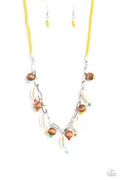 BEACH for the Sun - Multi - Paparazzi Necklace (PZ-886)