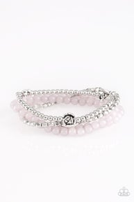 Blooming Buttercups - Silver-Paparazzi Bracelet (PZ-902)