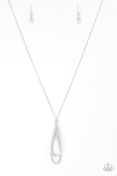Step Into The Spotlight - White Paparazzi Necklace (PZ-3714)