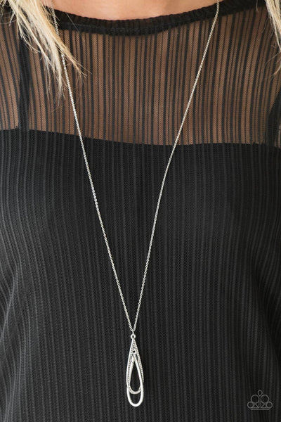 Step Into The Spotlight - White Paparazzi Necklace (PZ-3714)