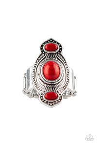 Dune Drifter - Red Paparazzi Ring