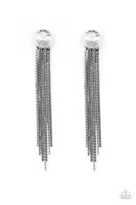 Level Up - Black-Paparazzi Earrings (PZ-1115)