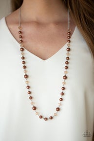 Pristine Prestige - Brown-Paparazzi Necklace (#219)