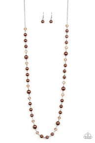 Pristine Prestige - Brown-Paparazzi Necklace (#219)
