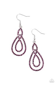 Paparazzi Earrings - Sassy Sophistication - Purple (PZ-782)