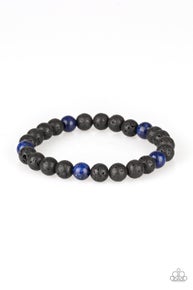 Enlivened - Blue-Paparazzi Bracelet (#1220)